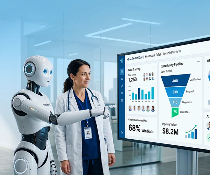 Winfomi Salesforce Sales Cloud client success story for healthcare lead management and conversion optimization